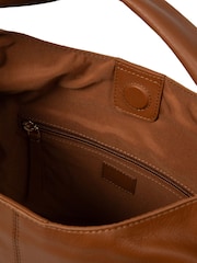 Cultured London Brown 'Aspen' Leather Tote Bag - Image 5 of 7