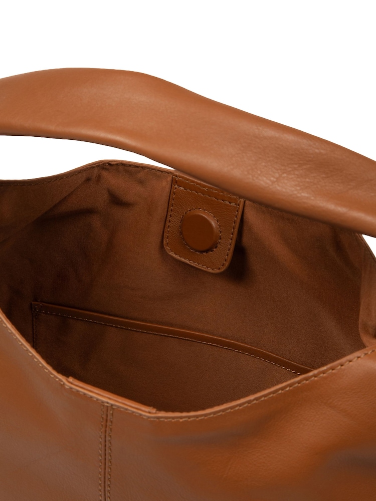 Cultured London Brown 'Aspen' Leather Tote Bag - Image 7 of 7 Cultured London Brown 'Aspen' Leather Tote Bag - Image 7 of 7