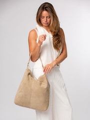 Cultured London Natural Harmony Suede Leather Tote Bag - Image 2 of 8