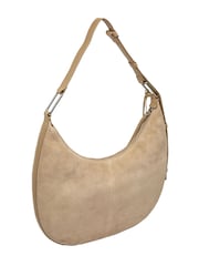 Cultured London Natural 'Kacey' Suede & Leather Shoulder Bag - Image 5 of 7