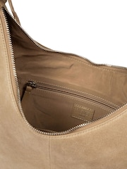 Cultured London Natural 'Kacey' Suede & Leather Shoulder Bag - Image 6 of 7