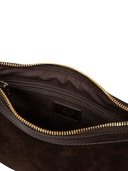 Cultured London Brown 'Carine' Suede Cross-Body Bag - Image 5 of 7