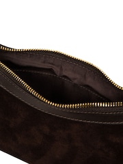 Cultured London Brown 'Carine' Suede Cross-Body Bag - Image 7 of 7