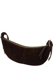 Cultured London Chocolate Brown 'Carine' Suede Cross Body Bag - Image 8 of 9