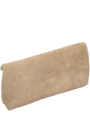 Cultured London Natural Perla Suede Black Clutch Bag - Image 3 of 5