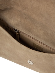 Cultured London Natural Perla Suede Black Clutch Bag - Image 4 of 5
