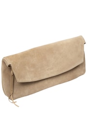 Cultured London Natural Perla Suede Black Clutch Bag - Image 5 of 5