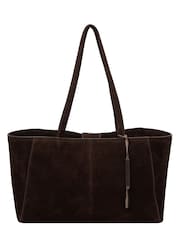 Cultured London Brown 'Matilde' Suede Handbag - Image 1 of 5