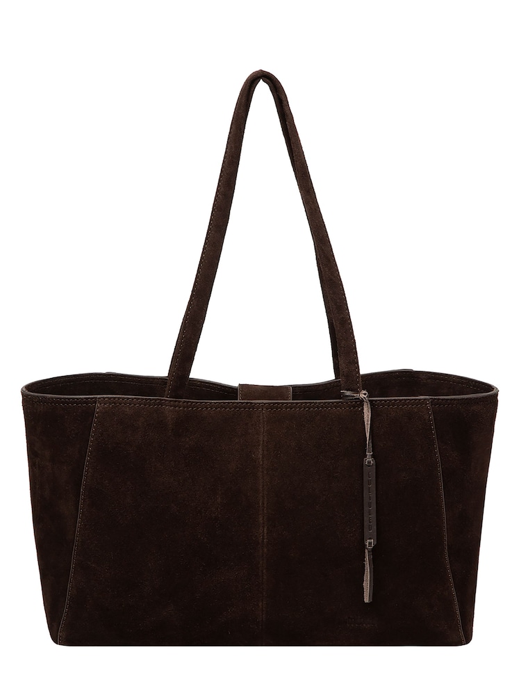 Cultured London Brown 'Matilde' Suede Handbag - Image 1 of 5 Cultured London Brown 'Matilde' Suede Handbag - Image 1 of 5
