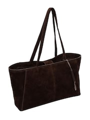 Cultured London Brown 'Matilde' Suede Handbag - Image 2 of 5