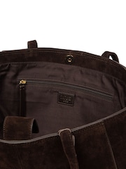 Cultured London Brown 'Matilde' Suede Handbag - Image 3 of 5