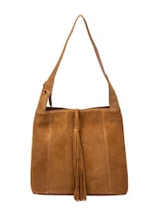 Cultured London Brown 'Anitta' Suede Shoulder Bag - Image 3 of 6