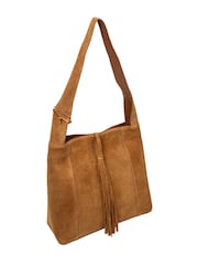 Cultured London Brown 'Anitta' Suede Shoulder Bag - Image 5 of 6
