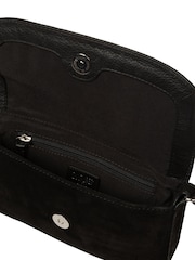 Cultured London Black 'Ashe' Suede Mini Cross Body Bag - Image 5 of 6