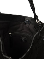 Cultured London Black 'Bonnie' Leather Shoulder Bag - Image 6 of 6