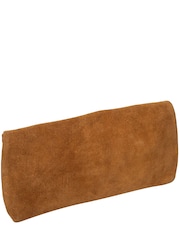 Cultured London Brown 'Perla' Suede Black Clutch Bag - Image 5 of 5