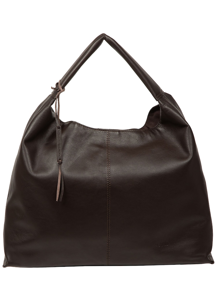 Cultured London Chocolate Brown 'Aspen' Leather Tote Bag - Image 2 of 6