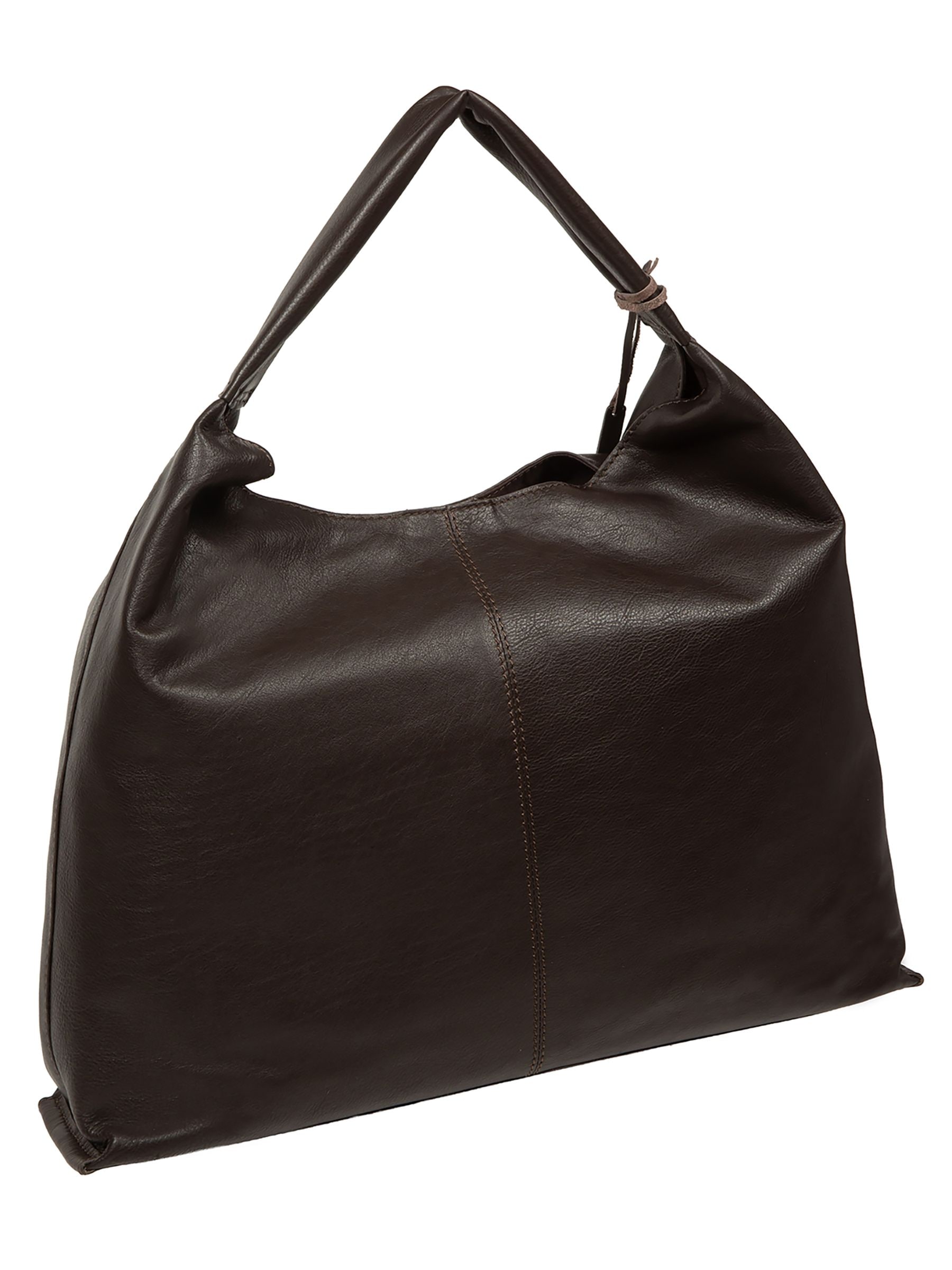 Buy Cultured London Chocolate Brown 'Aspen' Leather Tote Bag from