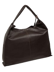 Cultured London Chocolate Brown 'Aspen' Leather Tote Bag - Image 3 of 6