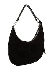 Cultured London Black 'Kacey' Suede & Leather Shoulder Bag - Image 6 of 7