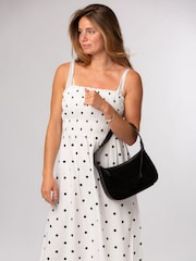 Cultured London Black 'Ciara' Suede & Leather Grab Bag - Image 3 of 8