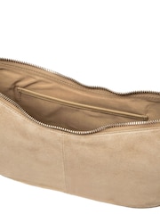 Cultured London Natural 'Carine' Suede Cross Body Bag - Image 7 of 7