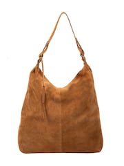 Cultured London Brown Harmony Suede Leather Tote Bag - Image 8 of 8