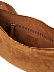 Cultured London Brown 'Carine' Suede Cross Body Bag - Image 5 of 7