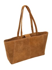 Cultured London Brown 'Matilde' Suede Handbag - Image 4 of 7