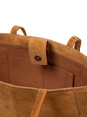 Cultured London Brown 'Matilde' Suede Handbag - Image 7 of 7
