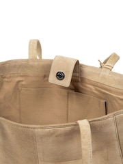 Cultured London Natural 'Matilde' Suede Handbag - Image 8 of 8