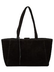 Cultured London Black 'Matilde' Suede Handbag - Image 4 of 8