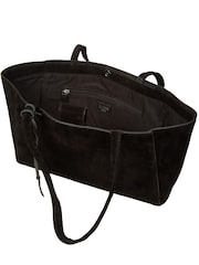 Cultured London Black 'Matilde' Suede Handbag - Image 6 of 8