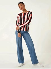 Jersey de punto con estampado Roman Print de ondas - Imagen 1 de 4