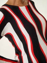 Jersey de punto con estampado Roman Print de ondas - Imagen 4 de 4