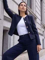 Roman Blue Cosy Buttoned Pocket Jacket - Image 2 of 4