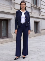 Roman Blue Cosy Buttoned Pocket Jacket - Image 3 of 4