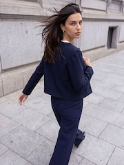 Roman Blue Cosy Buttoned Pocket Jacket - Image 4 of 4