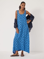 Hush Blue Ziva Printed Panel Maxi Dress - Image 1 of 5