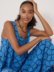Hush Blue Ziva Printed Panel Maxi Dress - Image 2 of 5