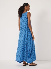 Hush Blue Ziva Printed Panel Maxi Dress - Image 4 of 5