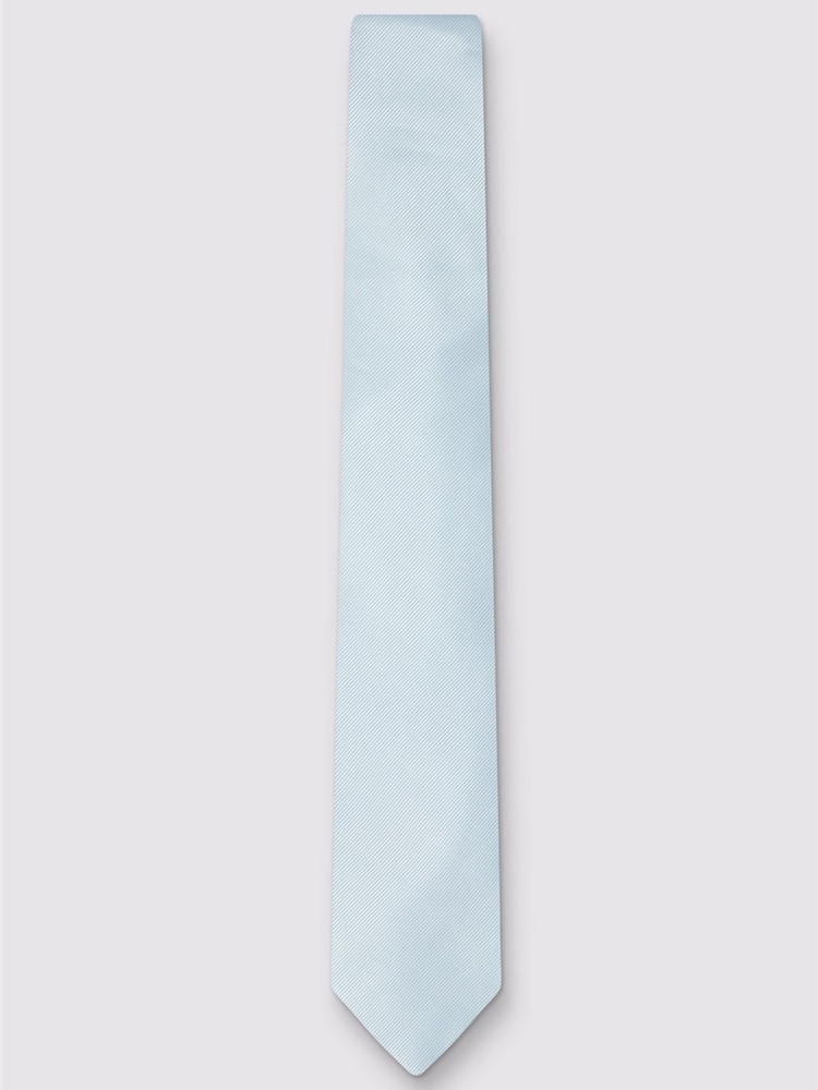 Ted Baker Tailoring Dusky Blue Silk Twill Tie - Bild 1 av 2
