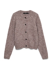 Brun - Cardigan boutonné en maille VERO MODA - Image 1 sur 1