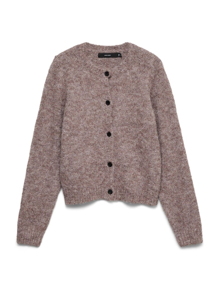 Brun - Cardigan boutonné en maille VERO MODA - Image 1 sur 1