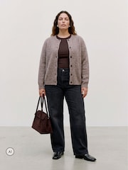 Ruskea - VERO MODA Neulottu Button Down -neuletakki - Kuva 2 / 5