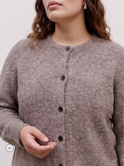 Ruskea - VERO MODA Neulottu Button Down -neuletakki - Kuva 3 / 5