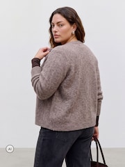 Ruskea - VERO MODA Neulottu Button Down -neuletakki - Kuva 4 / 5