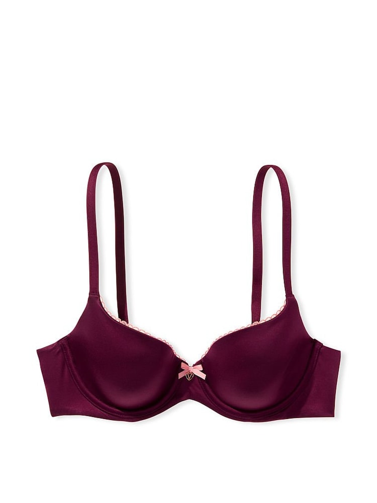Victoria's Secret Burgundy Purple Smooth Lightly Lined Demi Bra - Image 4 of 4 Victoria's Secret Burgundy Purple Smooth Lightly Lined Demi Bra - Image 4 of 4