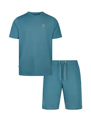 Luke 1977 Blue T-Shirt And Shorts Set - Image 4 of 6