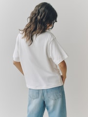 White Oversize Biscuit Graphic T-Shirt - Image 5 of 8